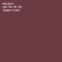 #6C3A41 - Tawny Port Color Image